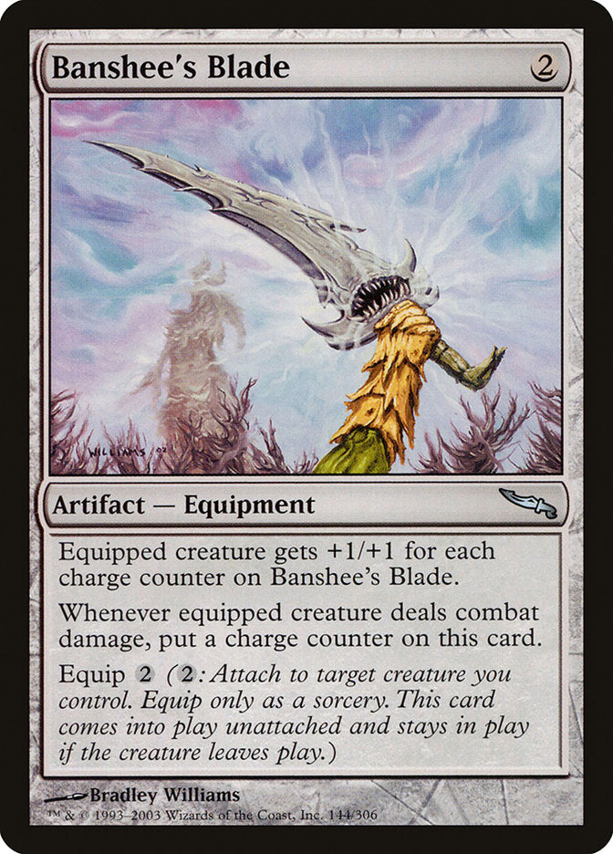 Banshee's Blade [Mirrodin] | Deep Dive Games St. Marys