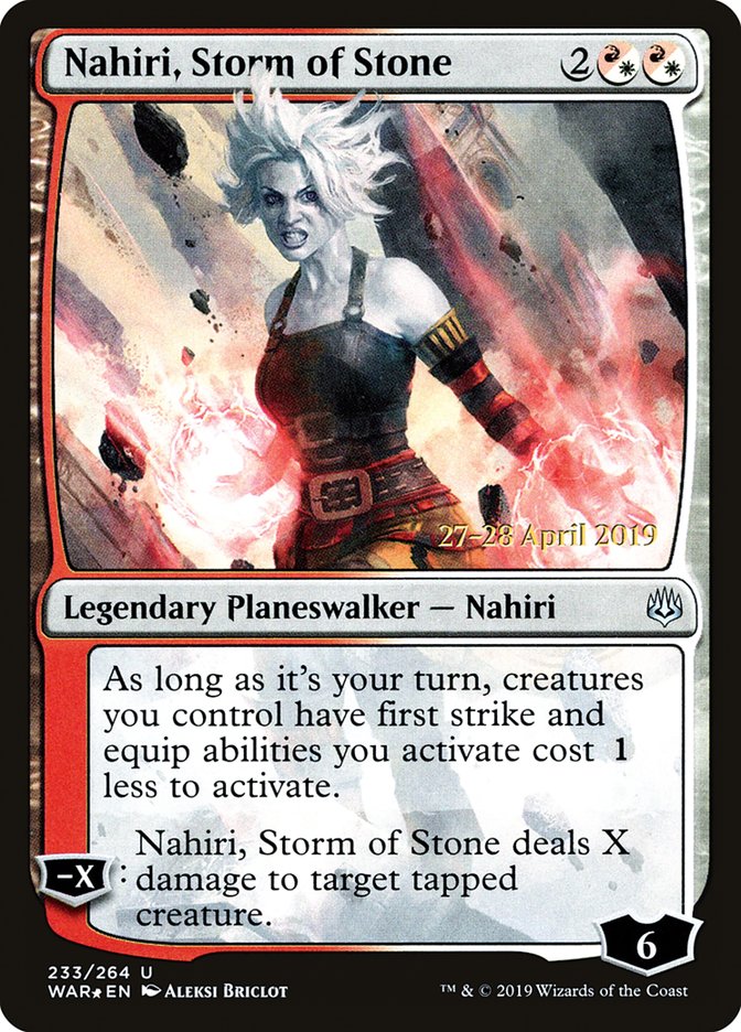 Nahiri, Storm of Stone [War of the Spark Prerelease Promos] | Deep Dive Games St. Marys