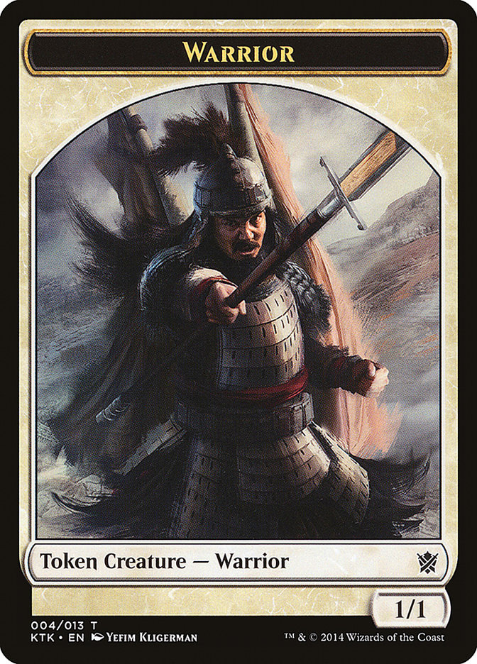 Warrior Token (004/013) [Khans of Tarkir Tokens] | Deep Dive Games St. Marys