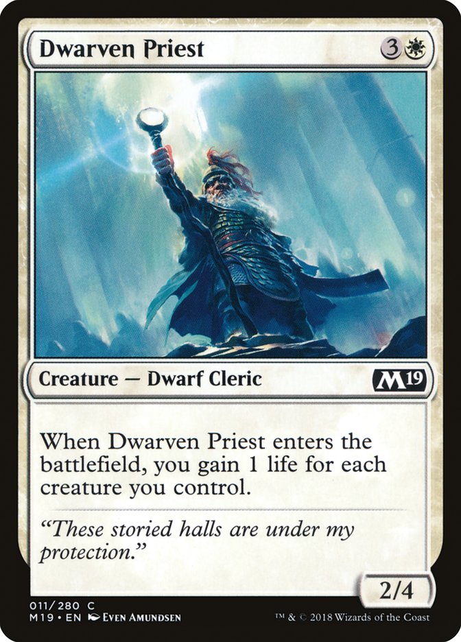 Dwarven Priest [Core Set 2019] | Deep Dive Games St. Marys