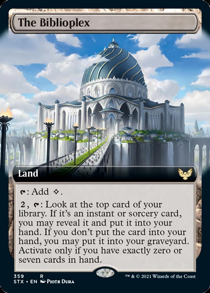 The Biblioplex (Extended Art) [Strixhaven: School of Mages] | Deep Dive Games St. Marys