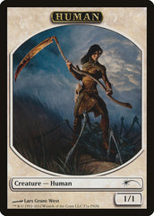 Human // Wolf Double-Sided Token [Friday Night Magic 2012] | Deep Dive Games St. Marys