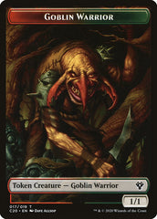 Drake // Goblin Warrior Double-Sided Token [Commander 2020 Tokens] | Deep Dive Games St. Marys