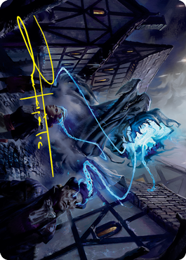 Dreamshackle Geist Art Card (Gold-Stamped Signature) [Innistrad: Crimson Vow Art Series] | Deep Dive Games St. Marys