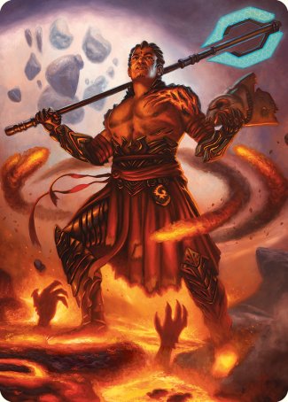 Koth, Fire of Resistance Art Card [Phyrexia: All Will Be One Art Series] | Deep Dive Games St. Marys