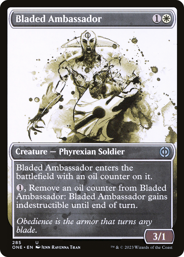 Bladed Ambassador (Showcase Ichor) [Phyrexia: All Will Be One] | Deep Dive Games St. Marys