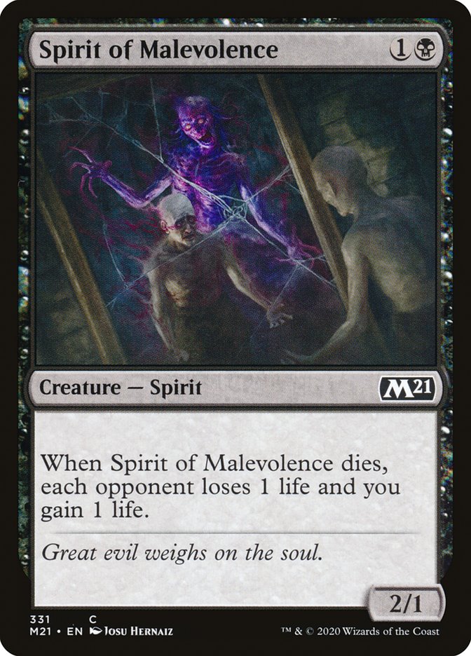 Spirit of Malevolence [Core Set 2021] | Deep Dive Games St. Marys