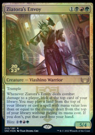 Ziatora's Envoy [Streets of New Capenna Prerelease Promos] | Deep Dive Games St. Marys