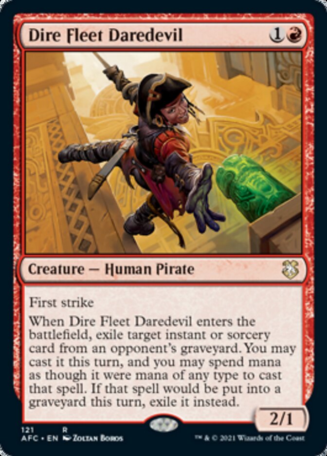 Dire Fleet Daredevil [Dungeons & Dragons: Adventures in the Forgotten Realms Commander] | Deep Dive Games St. Marys