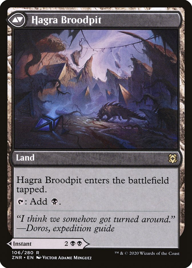 Hagra Mauling // Hagra Broodpit [Zendikar Rising] | Deep Dive Games St. Marys