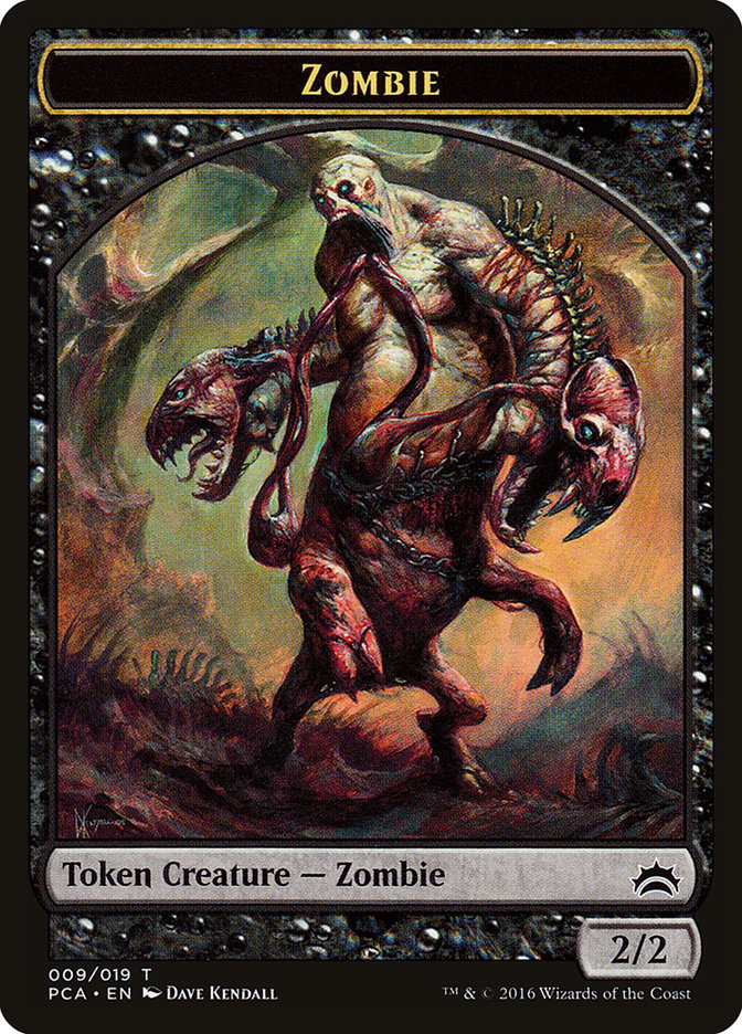 Zombie // Hellion Double-Sided Token [Planechase Anthology Tokens] | Deep Dive Games St. Marys