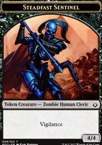 Steadfast Sentinel // Zombie Double-Sided Token [Hour of Devastation Tokens] | Deep Dive Games St. Marys