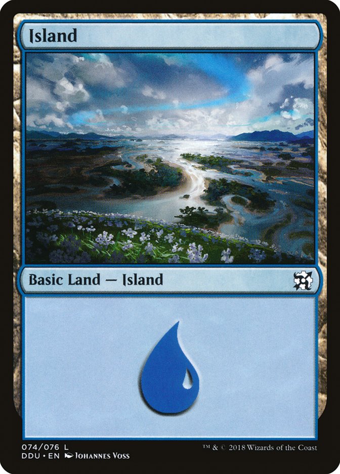 Island (74) [Duel Decks: Elves vs. Inventors] | Deep Dive Games St. Marys