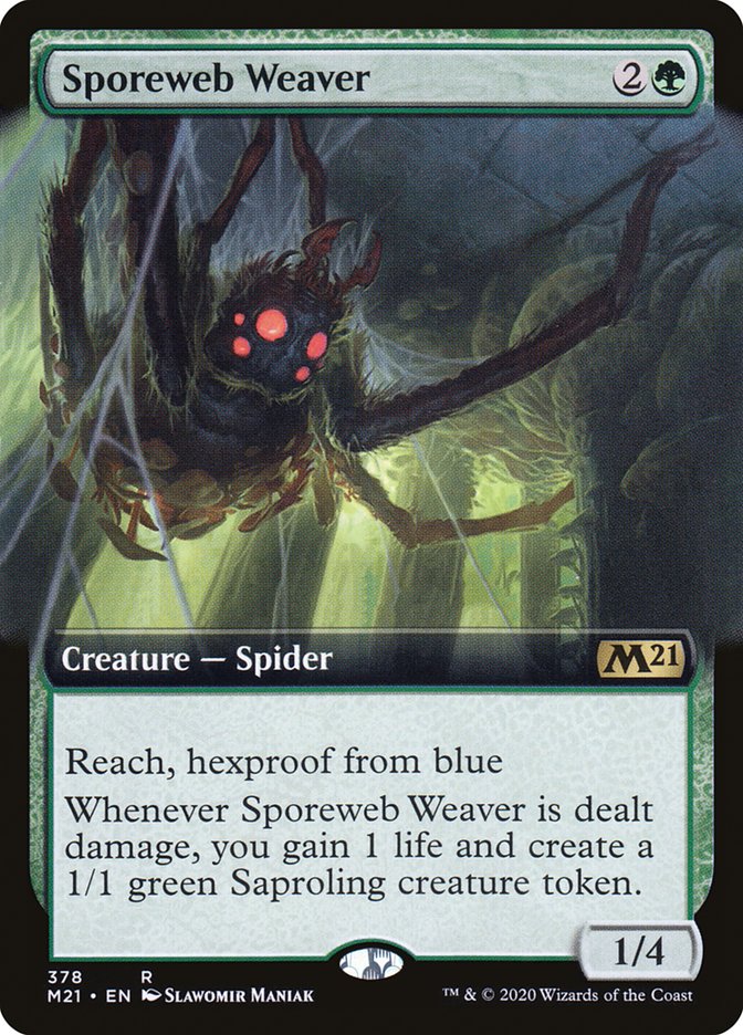 Sporeweb Weaver (Extended Art) [Core Set 2021] | Deep Dive Games St. Marys