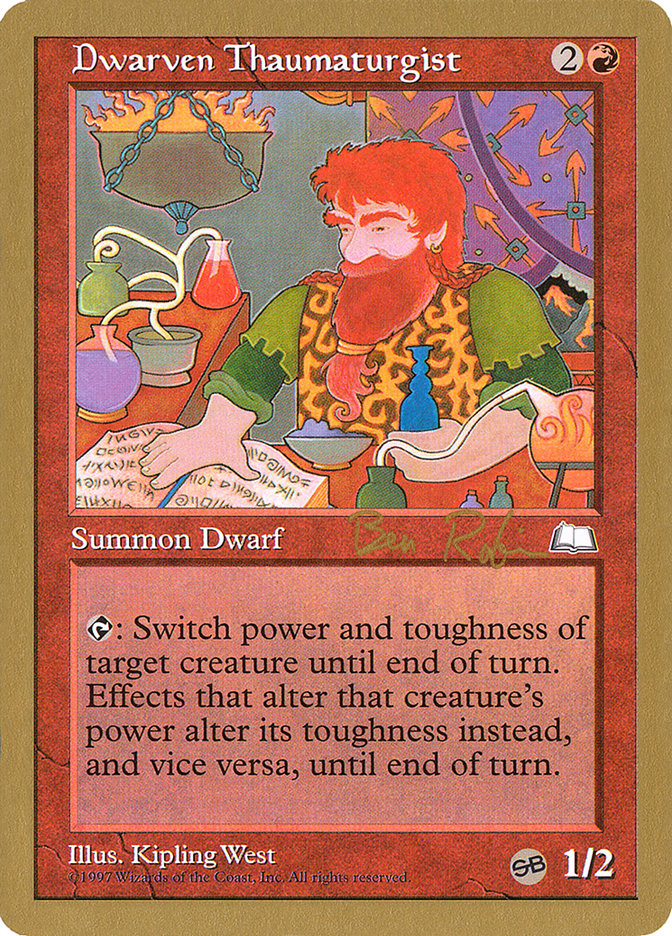 Dwarven Thaumaturgist (Ben Rubin) (SB) [World Championship Decks 1998] | Deep Dive Games St. Marys