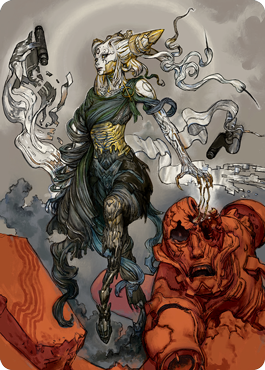 Tamiyo, Compleated Sage Art Card [Kamigawa: Neon Dynasty Art Series] | Deep Dive Games St. Marys
