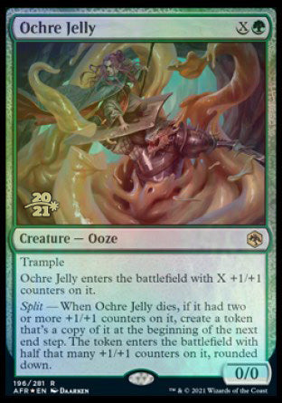 Ochre Jelly [Dungeons & Dragons: Adventures in the Forgotten Realms Prerelease Promos] | Deep Dive Games St. Marys