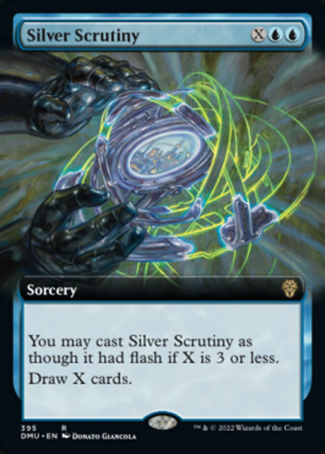 Silver Scrutiny (Extended Art) [Dominaria United] | Deep Dive Games St. Marys