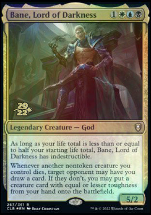 Bane, Lord of Darkness [Commander Legends: Battle for Baldur's Gate Prerelease Promos] | Deep Dive Games St. Marys