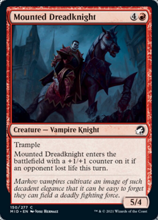 Mounted Dreadknight [Innistrad: Midnight Hunt] | Deep Dive Games St. Marys