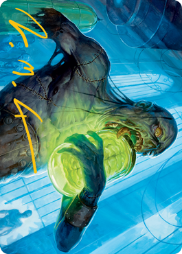 Larder Zombie Art Card (Gold-Stamped Signature) [Innistrad: Midnight Hunt Art Series] | Deep Dive Games St. Marys