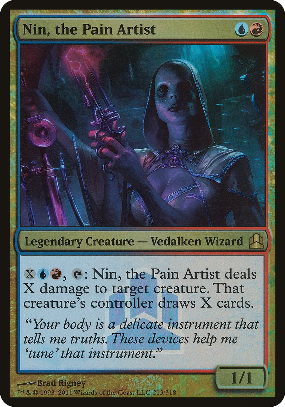 Nin, the Pain Artist (Launch) (Oversized) [Commander 2011 Oversized] | Deep Dive Games St. Marys