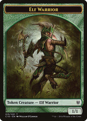 Elf Warrior // Zombie Double-Sided Token [Commander 2016 Tokens] | Deep Dive Games St. Marys