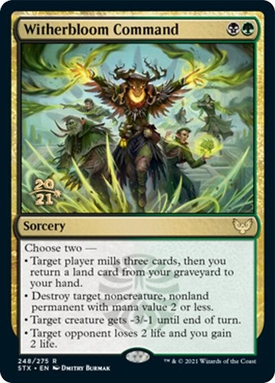 Witherbloom Command [Strixhaven: School of Mages Prerelease Promos] | Deep Dive Games St. Marys