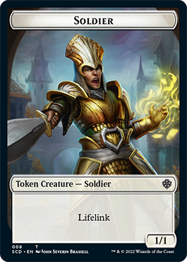 Saproling // Soldier Double-Sided Token [Starter Commander Decks] | Deep Dive Games St. Marys