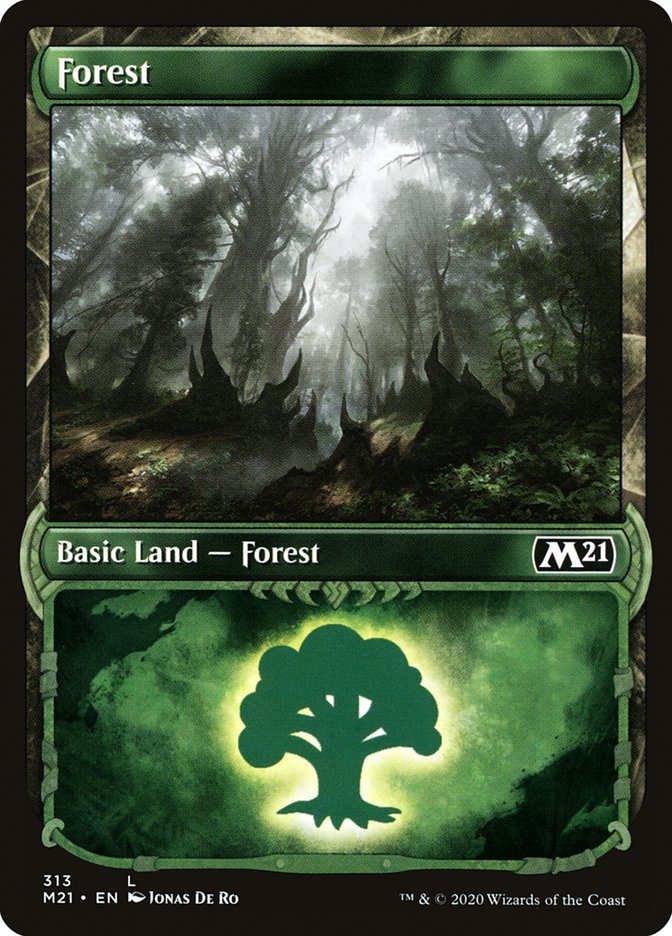 Forest (313) (Showcase) [Core Set 2021] | Deep Dive Games St. Marys