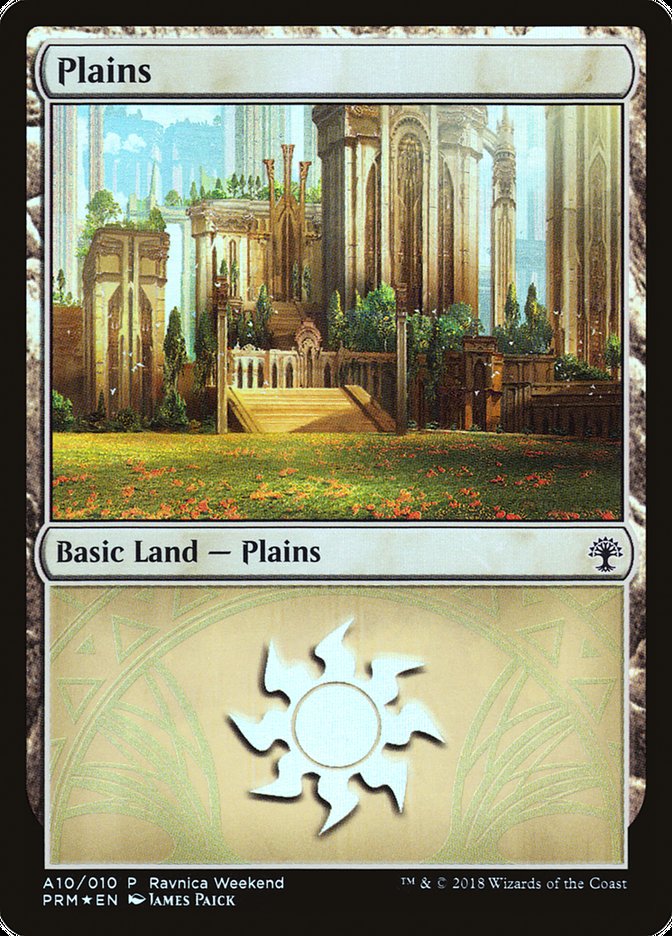 Plains (A10) [Ravnica Allegiance Ravnica Weekend] | Deep Dive Games St. Marys