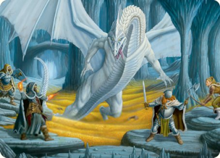 Cave of the Frost Dragon Art Card [Dungeons & Dragons: Adventures in the Forgotten Realms Art Series] | Deep Dive Games St. Marys