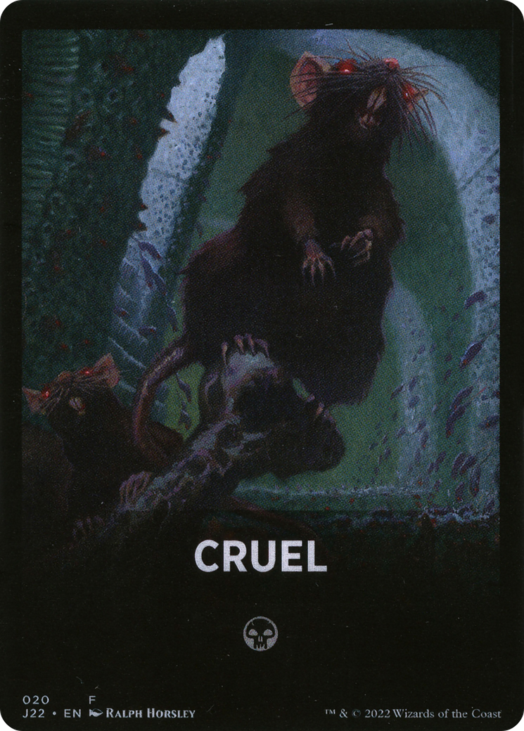 Cruel Theme Card [Jumpstart 2022 Front Cards] | Deep Dive Games St. Marys