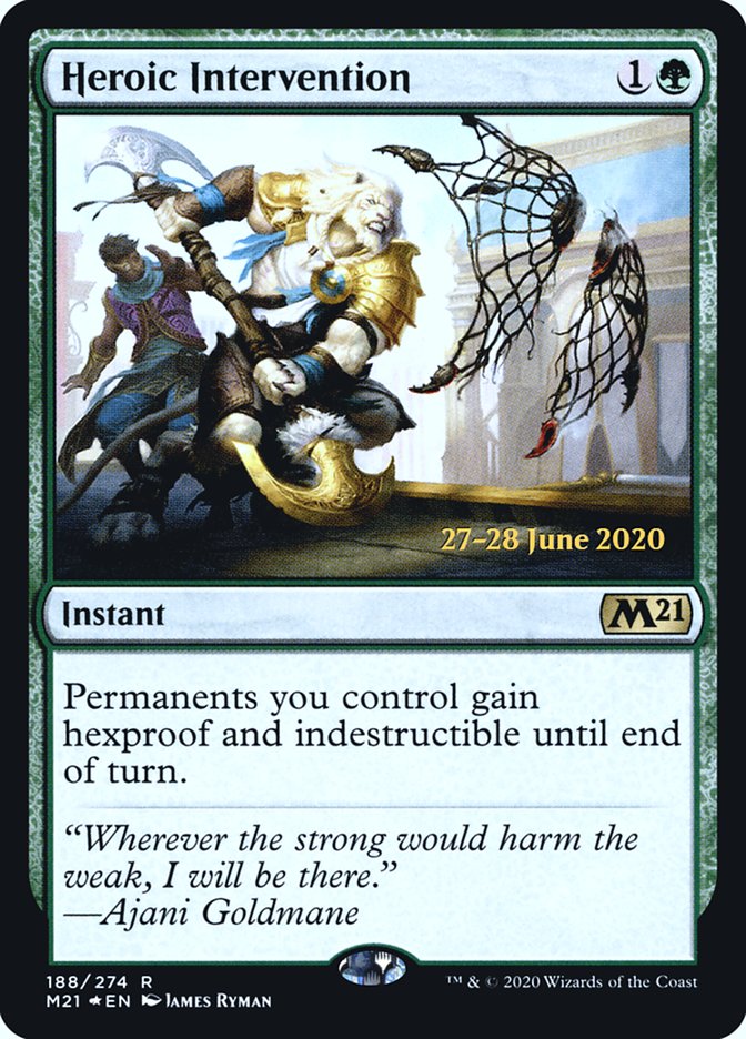 Heroic Intervention [Core Set 2021 Prerelease Promos] | Deep Dive Games St. Marys