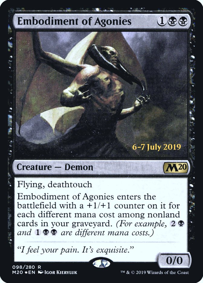 Embodiment of Agonies [Core Set 2020 Prerelease Promos] | Deep Dive Games St. Marys