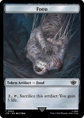 Tentacle // Food (0024) Double-Sided Token (Surge Foil) [The Lord of the Rings: Tales of Middle-Earth Tokens] | Deep Dive Games St. Marys