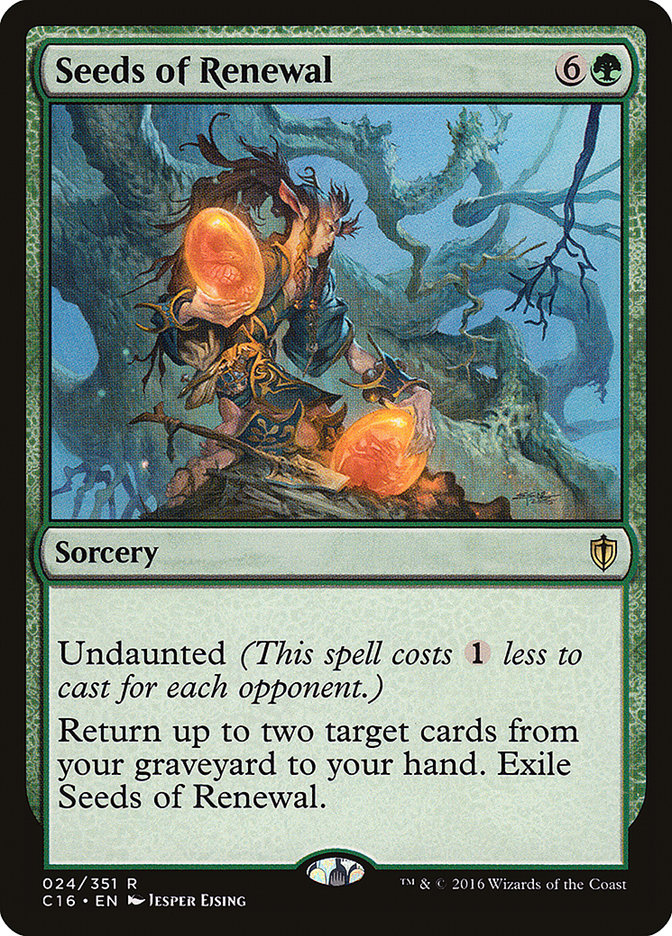 Seeds of Renewal [Commander 2016] | Deep Dive Games St. Marys