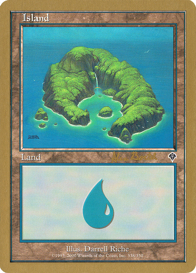 Island (ab338) (Alex Borteh) [World Championship Decks 2001] | Deep Dive Games St. Marys