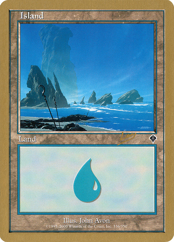 Island (rl336) (Raphael Levy) [World Championship Decks 2002] | Deep Dive Games St. Marys