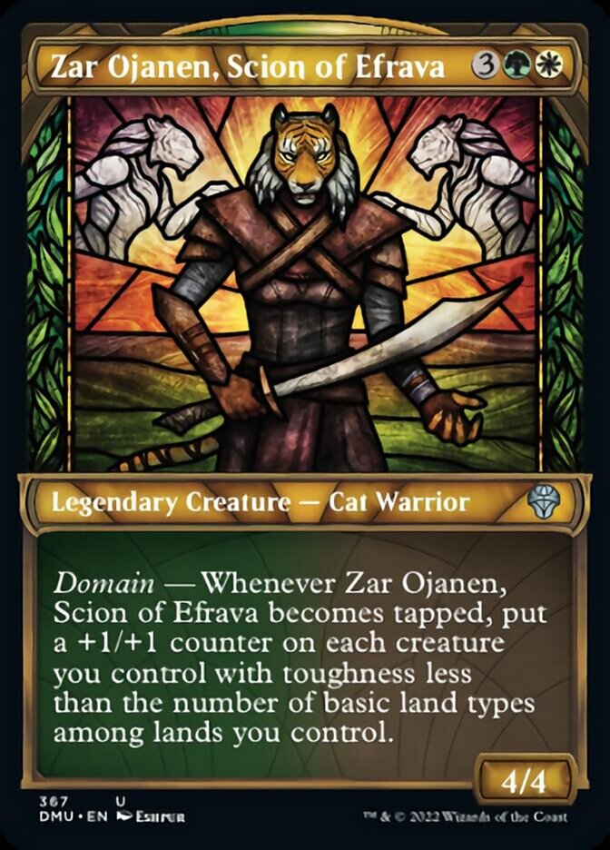 Zar Ojanen, Scion of Efrava (Showcase Textured) [Dominaria United] | Deep Dive Games St. Marys