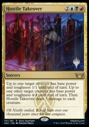 Hostile Takeover (Promo Pack) [Streets of New Capenna Promos] | Deep Dive Games St. Marys