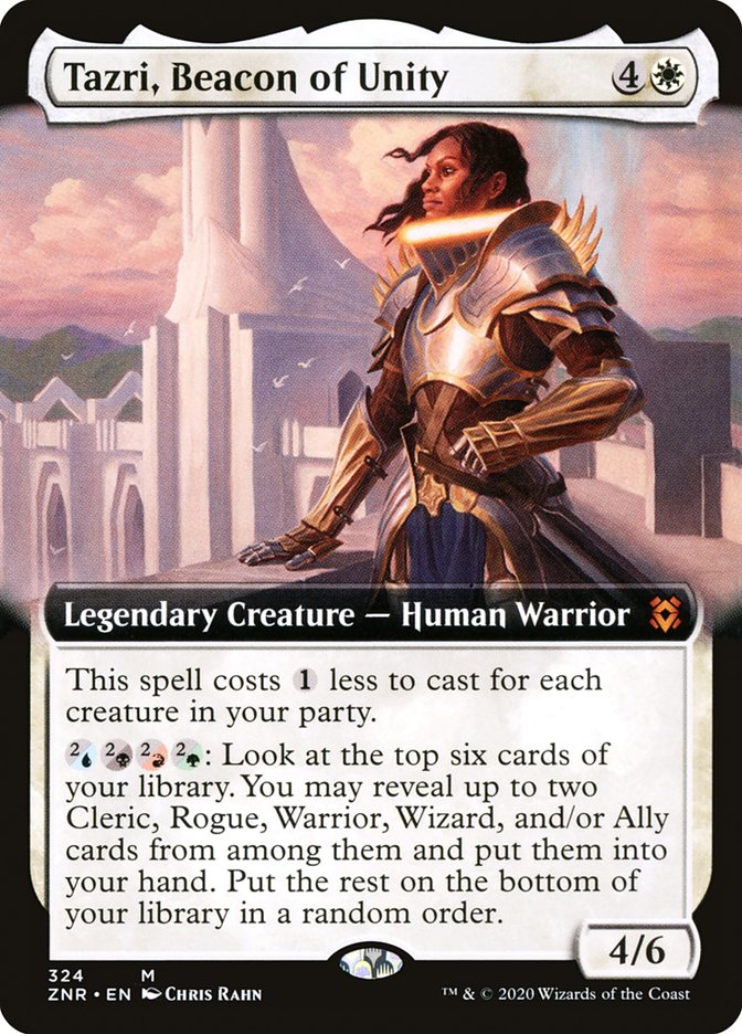 Tazri, Beacon of Unity (Extended Art) [Zendikar Rising] | Deep Dive Games St. Marys