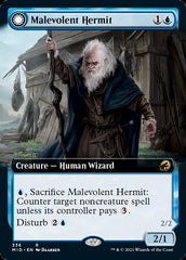 Malevolent Hermit // Benevolent Geist (Extended Art) [Innistrad: Midnight Hunt] | Deep Dive Games St. Marys