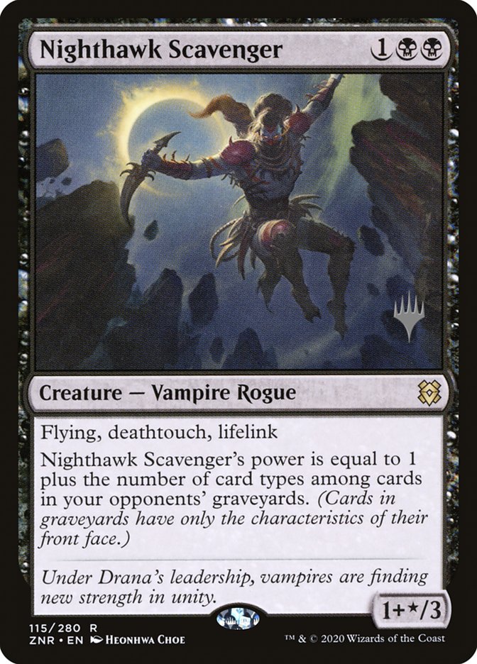 Nighthawk Scavenger (Promo Pack) [Zendikar Rising Promos] | Deep Dive Games St. Marys