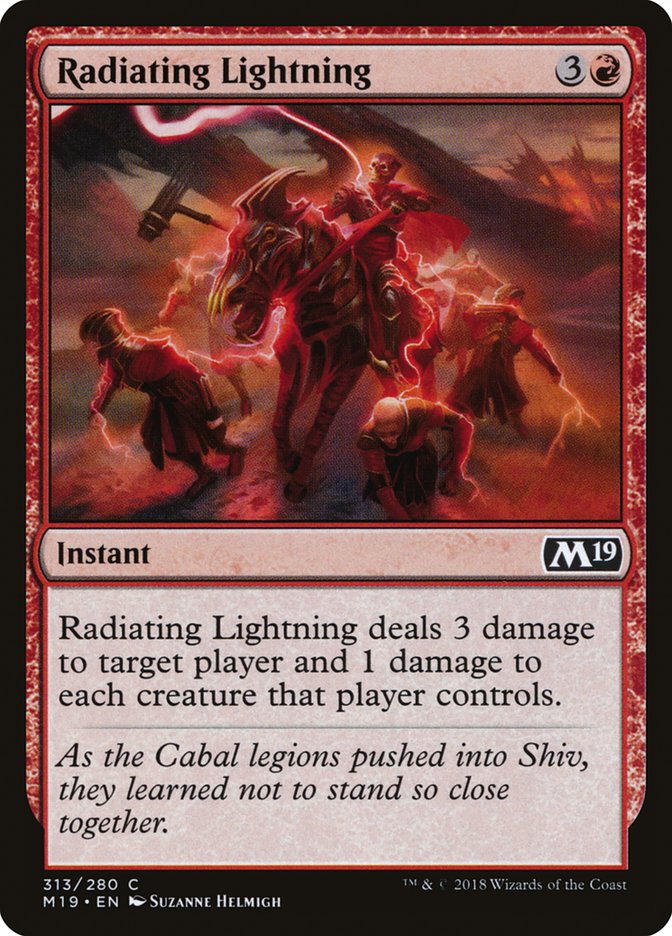 Radiating Lightning [Core Set 2019] | Deep Dive Games St. Marys