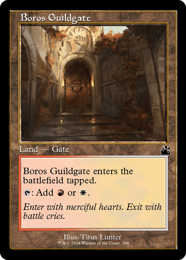 Boros Guildgate (Retro Frame) [Ravnica Remastered] | Deep Dive Games St. Marys