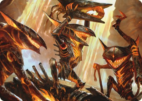 Gleeful Demolition Art Card [Phyrexia: All Will Be One Art Series] | Deep Dive Games St. Marys