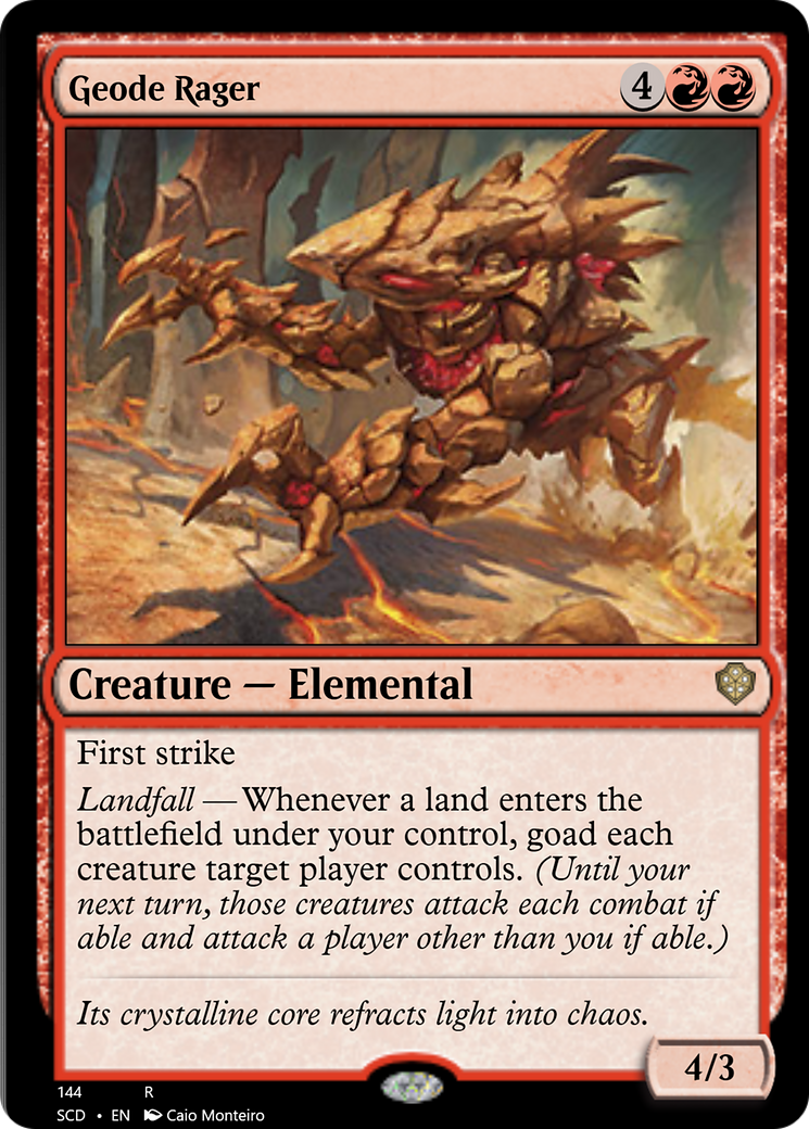 Geode Rager [Starter Commander Decks] | Deep Dive Games St. Marys