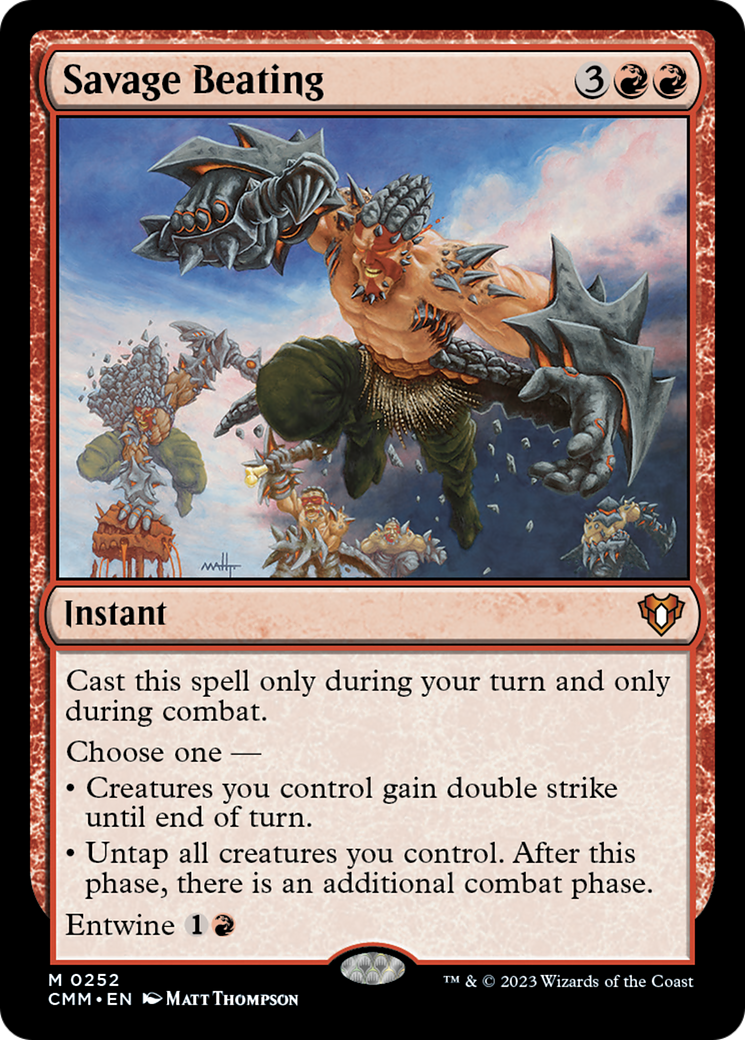 Savage Beating [Commander Masters] | Deep Dive Games St. Marys