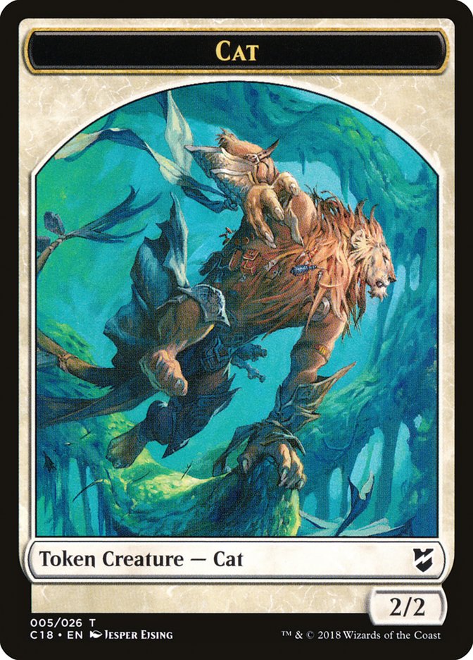 Cat Token [Commander 2018 Tokens] | Deep Dive Games St. Marys